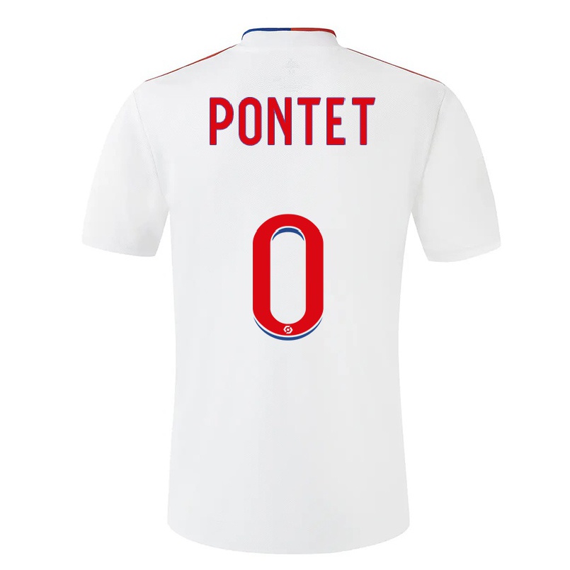 Enfant Football Maillot Arthur Pontet #0 Blanche Tenues Domicile 2021/22 T-shirt