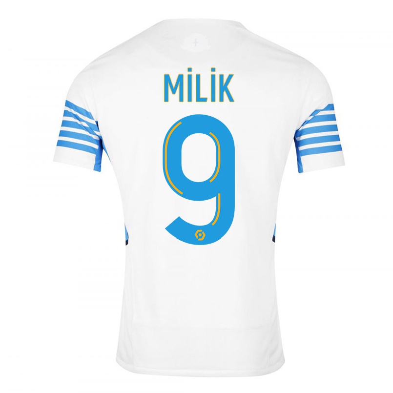 Enfant Football Maillot Arkadiusz Milik #9 Blanche Tenues Domicile 2021/22 T-shirt