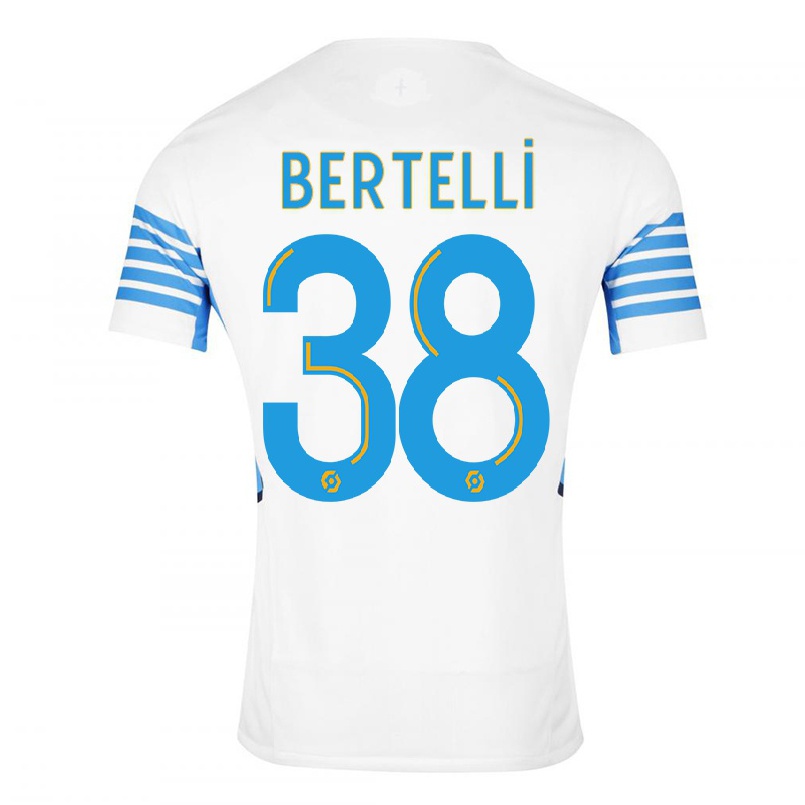 Enfant Football Maillot Ugo Bertelli #38 Blanche Tenues Domicile 2021/22 T-shirt