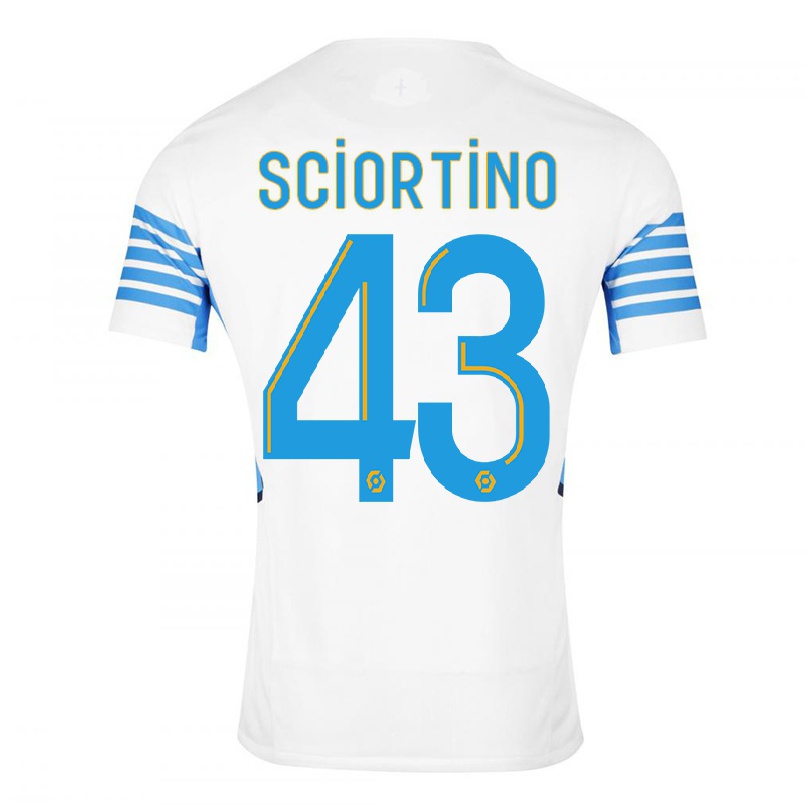 Enfant Football Maillot Paolo Sciortino #43 Blanche Tenues Domicile 2021/22 T-shirt