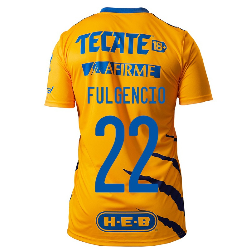Enfant Football Maillot Raymundo Fulgencio #22 Jaune Tenues Domicile 2021/22 T-Shirt