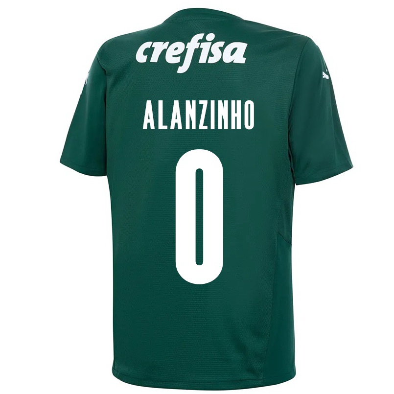 Enfant Football Maillot Alanzinho #0 Vert Foncé Tenues Domicile 2021/22 T-shirt