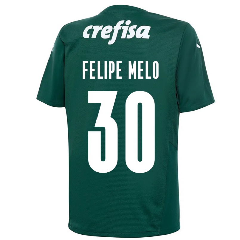 Enfant Football Maillot Felipe Melo #30 Vert Foncé Tenues Domicile 2021/22 T-shirt