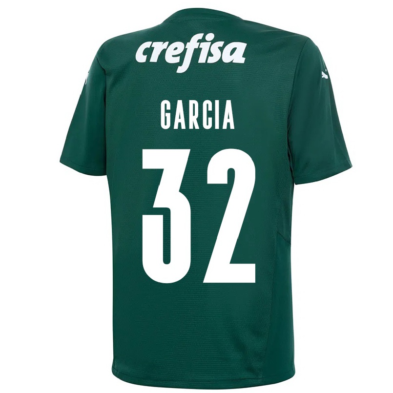 Enfant Football Maillot Gustavo Garcia #32 Vert Foncé Tenues Domicile 2021/22 T-shirt