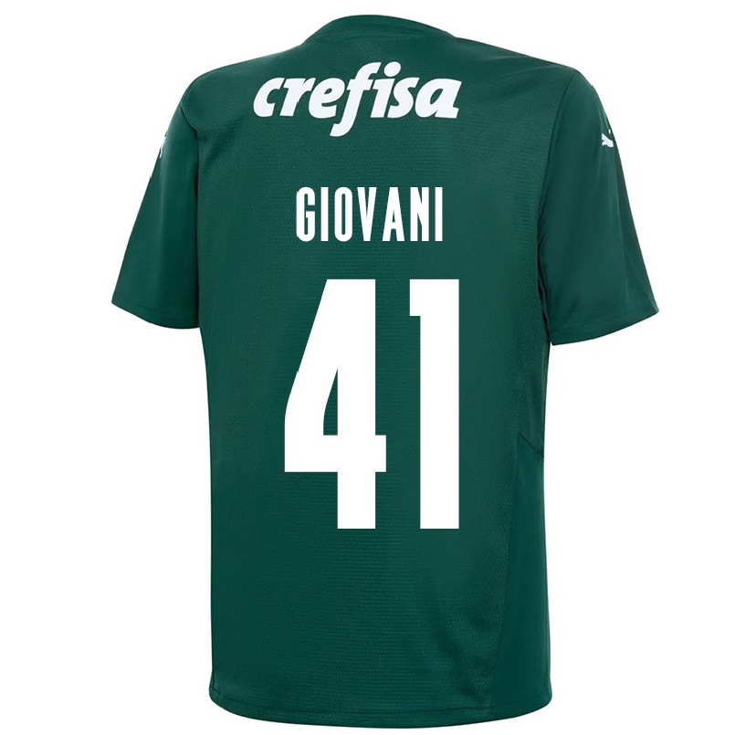 Enfant Football Maillot Giovani #41 Vert Foncé Tenues Domicile 2021/22 T-shirt