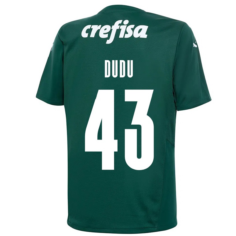 Enfant Football Maillot Dudu #43 Vert Foncé Tenues Domicile 2021/22 T-shirt