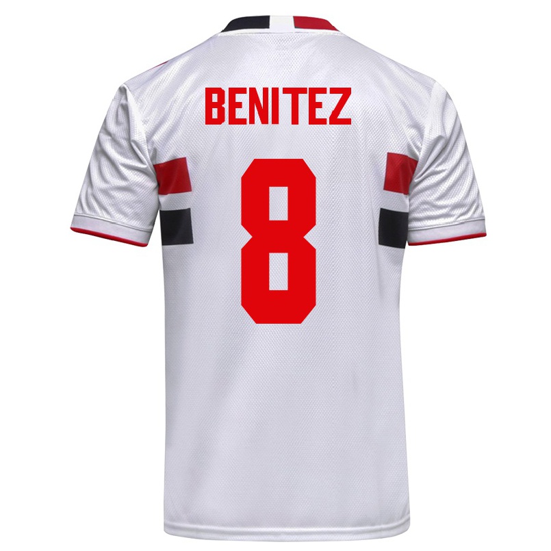 Enfant Football Maillot Martin Benitez #8 Blanche Tenues Domicile 2021/22 T-shirt