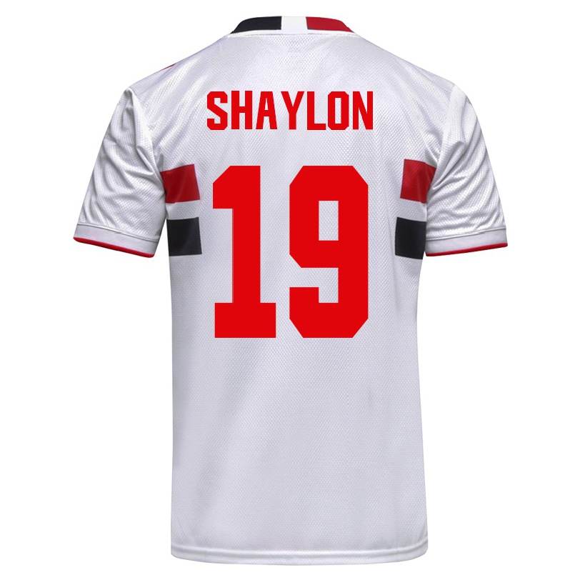 Enfant Football Maillot Shaylon #19 Blanche Tenues Domicile 2021/22 T-shirt