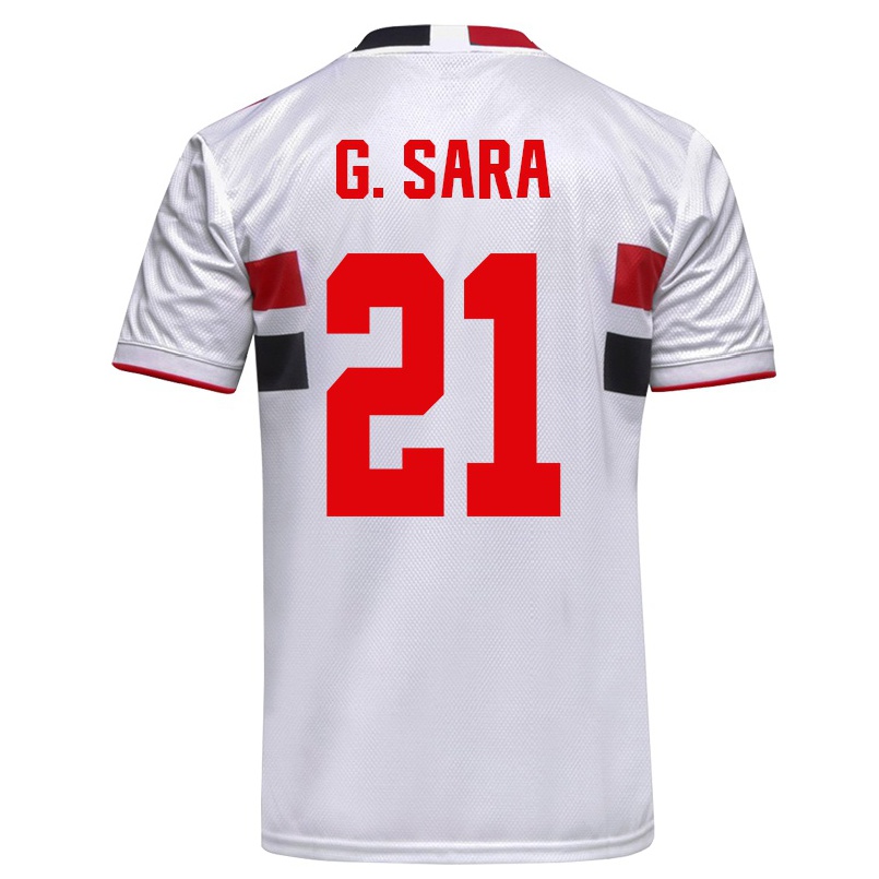 Enfant Football Maillot Gabriel Sara #21 Blanche Tenues Domicile 2021/22 T-shirt