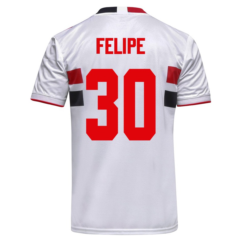 Enfant Football Maillot Everton Felipe #30 Blanche Tenues Domicile 2021/22 T-shirt