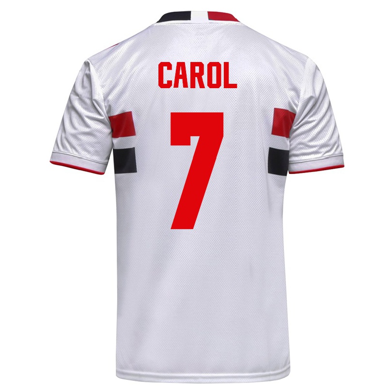 Enfant Football Maillot Carol #7 Blanche Tenues Domicile 2021/22 T-shirt