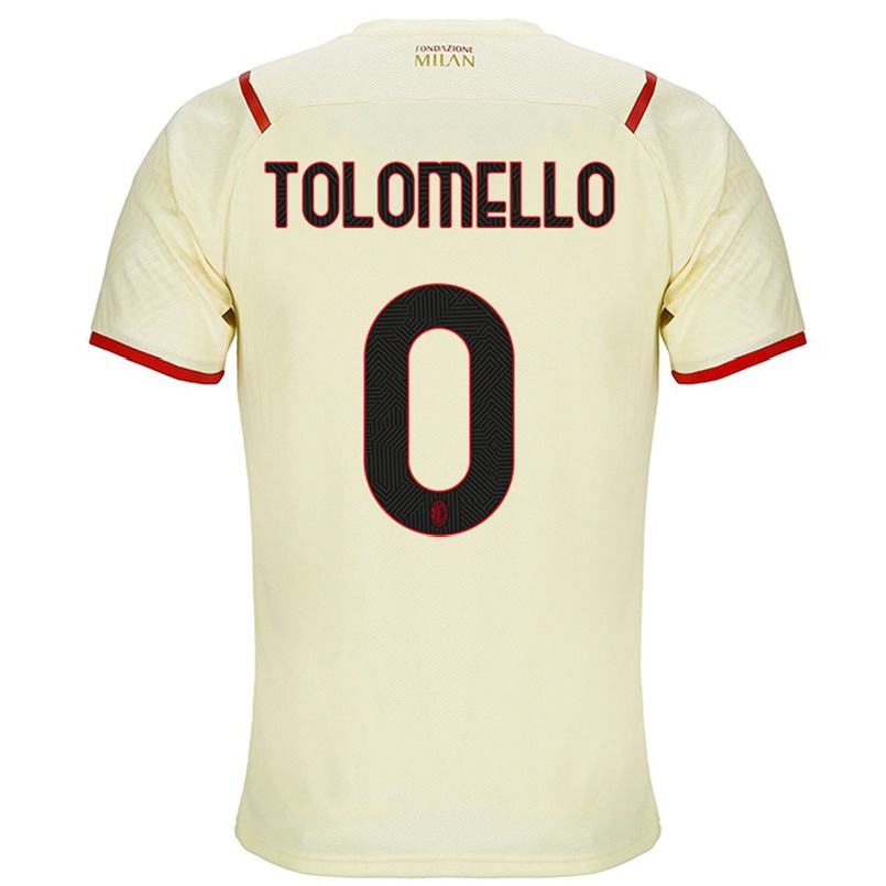 Enfant Football Maillot Filippo Tolomello #0 Champagne Tenues Extérieur 2021/22 T-shirt