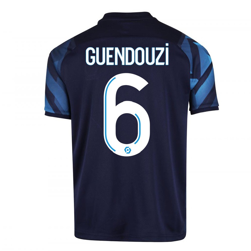Enfant Football Maillot Matteo Guendouzi #6 Bleu Foncé Tenues Extérieur 2021/22 T-shirt