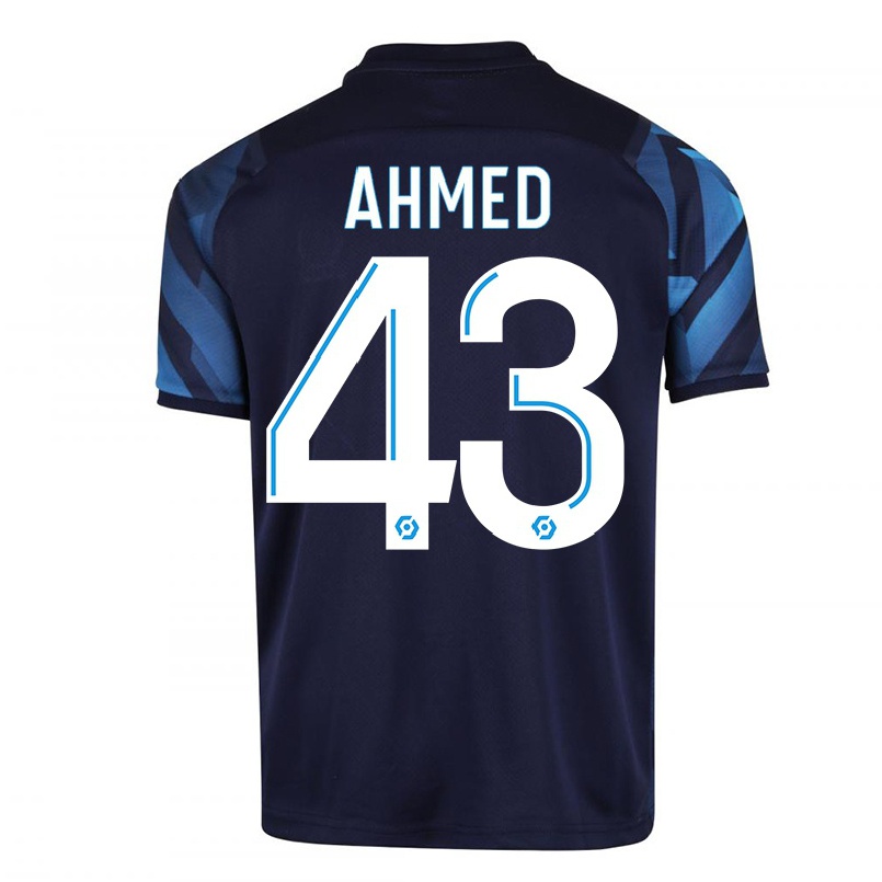 Enfant Football Maillot Nassim Ahmed #43 Bleu Foncé Tenues Extérieur 2021/22 T-shirt