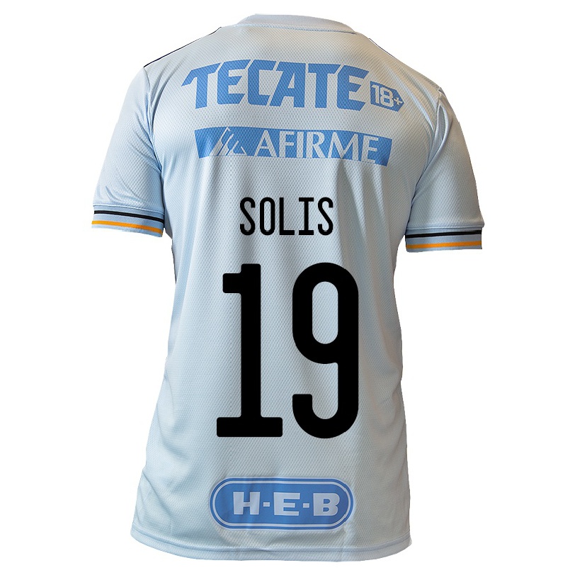 Enfant Football Maillot Blanca Solis #19 Bleu Clair Tenues Extérieur 2021/22 T-shirt