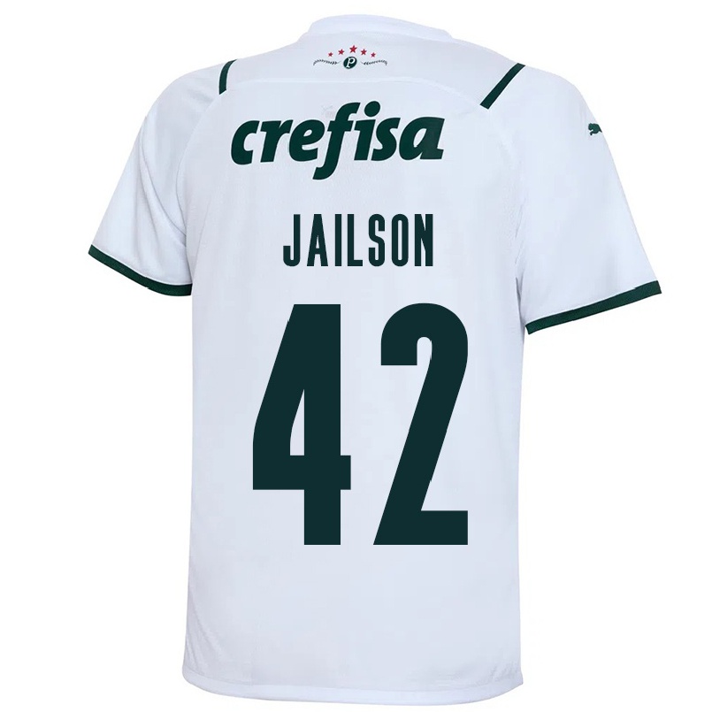 Enfant Football Maillot Jailson #42 Blanche Tenues Extérieur 2021/22 T-shirt