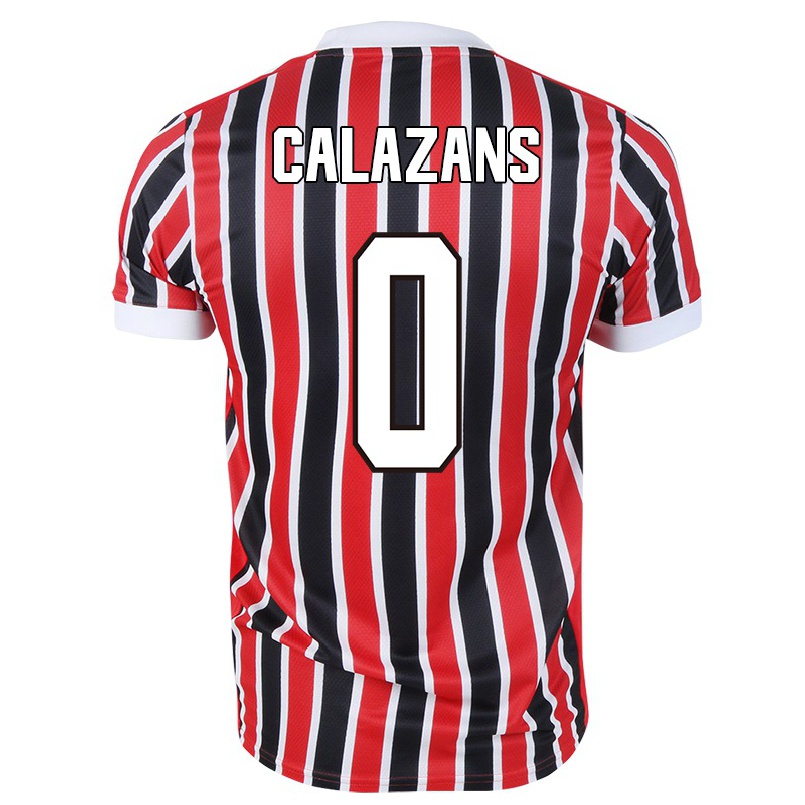 Enfant Football Maillot Marquinhos Calazans #0 Rouge Noir Tenues Extérieur 2021/22 T-shirt