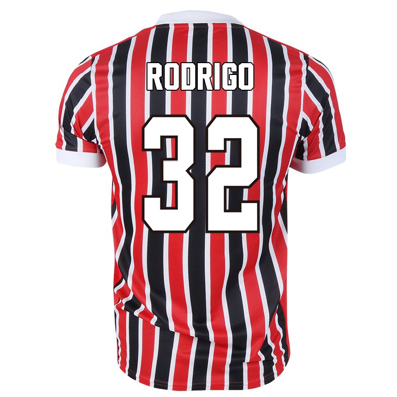Enfant Football Maillot Rodrigo #32 Rouge Noir Tenues Extérieur 2021/22 T-shirt