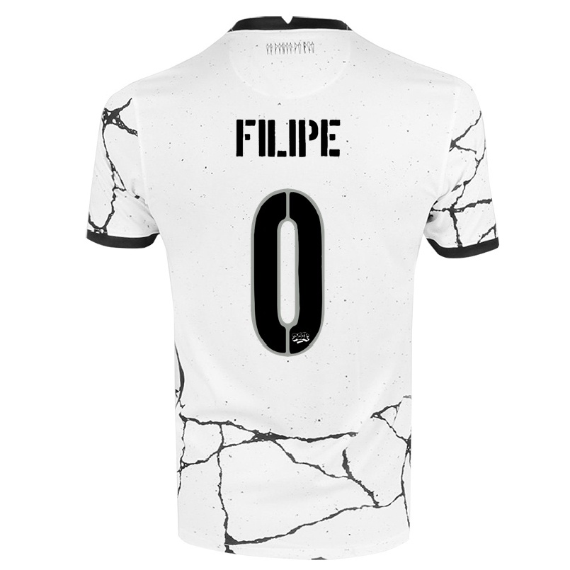 Enfant Football Maillot Filipe #0 Blanche Tenues Domicile 2021/22 T-shirt