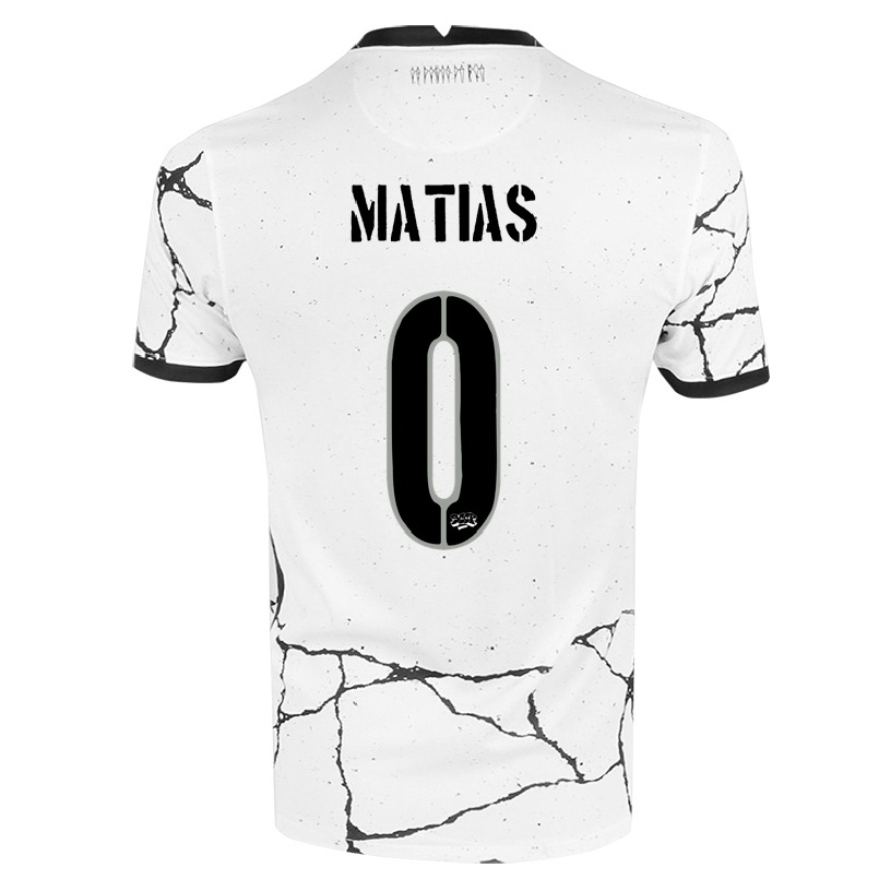 Enfant Football Maillot Matheus Matias #0 Blanche Tenues Domicile 2021/22 T-shirt