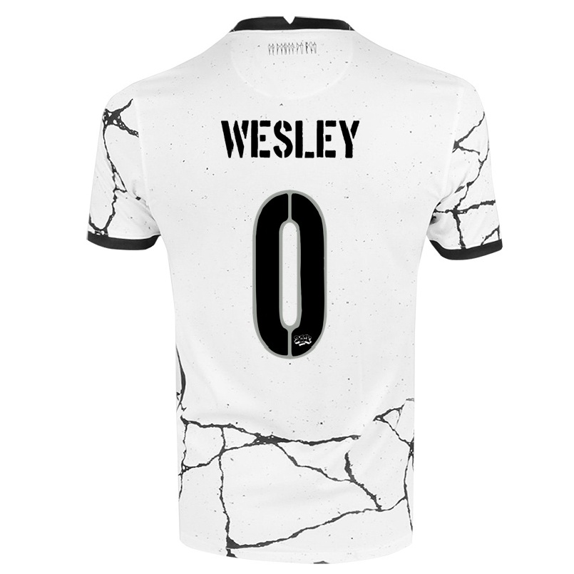 Enfant Football Maillot Wesley #0 Blanche Tenues Domicile 2021/22 T-shirt