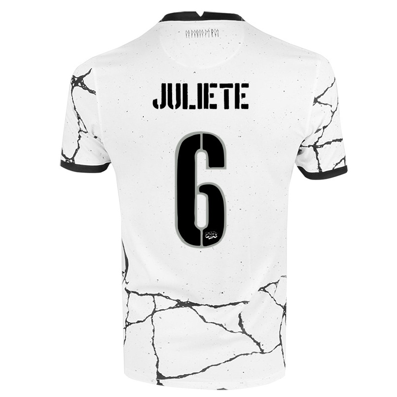 Enfant Football Maillot Juliete #6 Blanche Tenues Domicile 2021/22 T-shirt