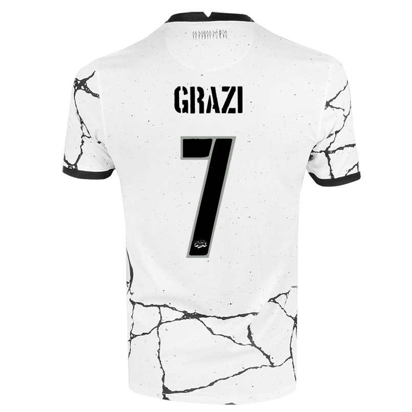 Enfant Football Maillot Grazi #7 Blanche Tenues Domicile 2021/22 T-shirt