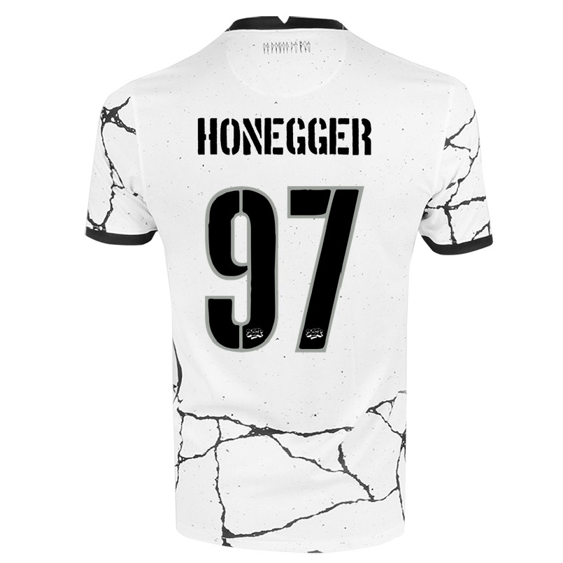 Enfant Football Maillot Natascha Honegger #97 Blanche Tenues Domicile 2021/22 T-shirt