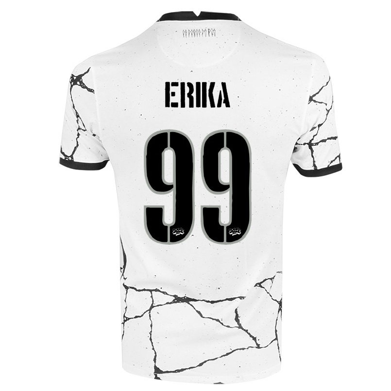 Enfant Football Maillot Erika #99 Blanche Tenues Domicile 2021/22 T-shirt