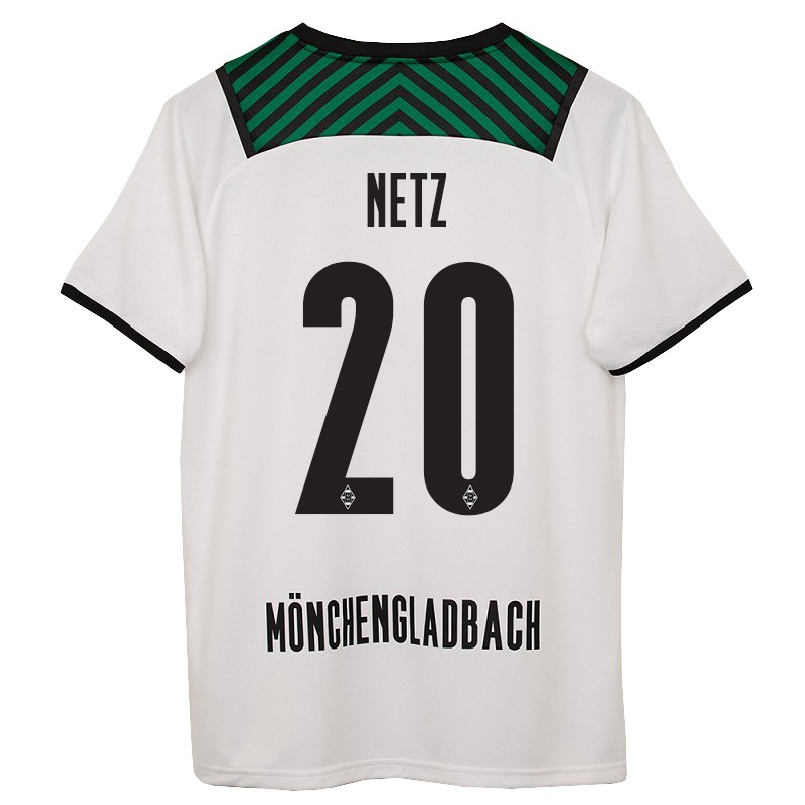 Enfant Football Maillot Luca Netz #20 Blanc Tenues Domicile 2021/22 T-shirt