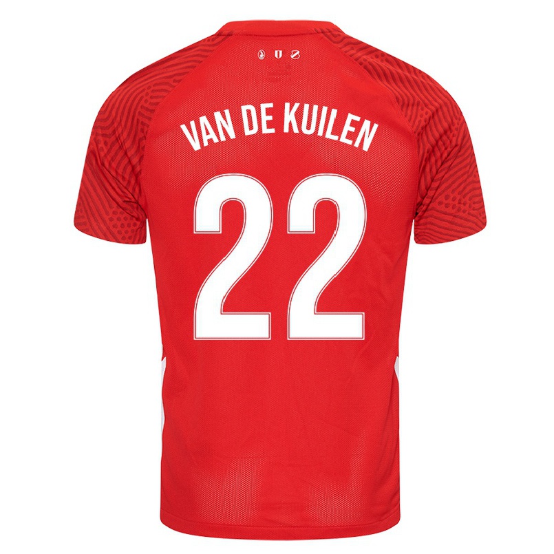 Enfant Football Maillot Franca Van De Kuilen #22 Rouge Tenues Domicile 2021/22 T-shirt