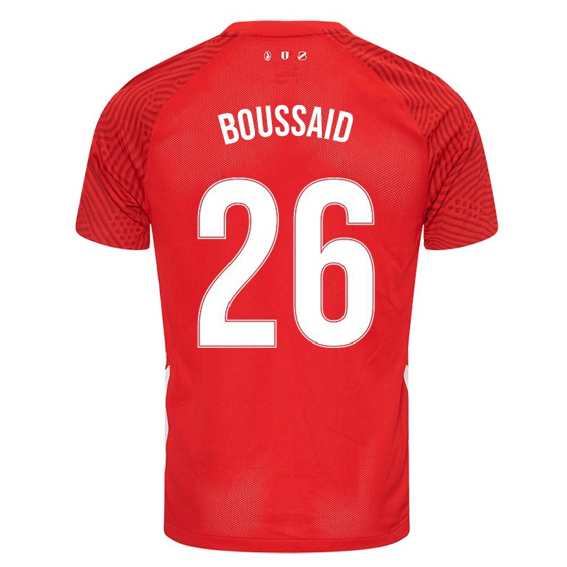 Enfant Football Maillot Othmane Boussaid #26 Rouge Tenues Domicile 2021/22 T-shirt