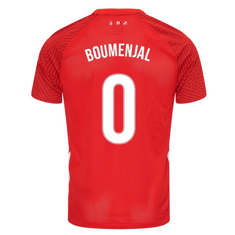 Enfant Football Maillot Achraf Boumenjal #0 Rouge Tenues Domicile 2021/22 T-shirt