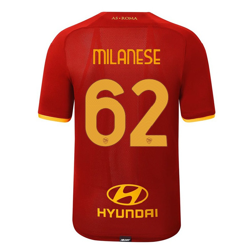 Enfant Football Maillot Tommaso Milanese #62 Rouge Tenues Domicile 2021/22 T-shirt