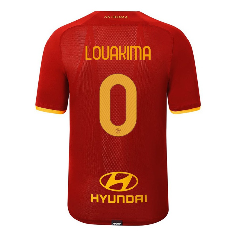 Enfant Football Maillot Corentin Louakima #0 Rouge Tenues Domicile 2021/22 T-shirt