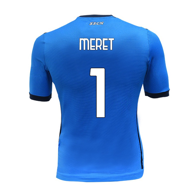 Enfant Football Maillot Alex Meret #1 Bleu Tenues Domicile 2021/22 T-shirt
