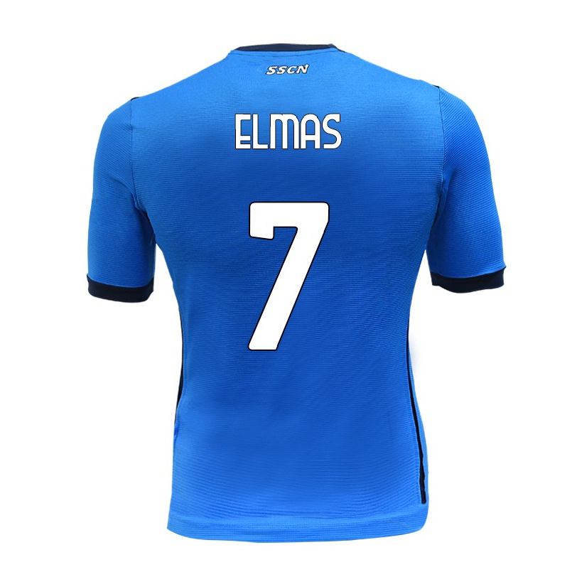 Enfant Football Maillot Eljif Elmas #7 Bleu Tenues Domicile 2021/22 T-shirt