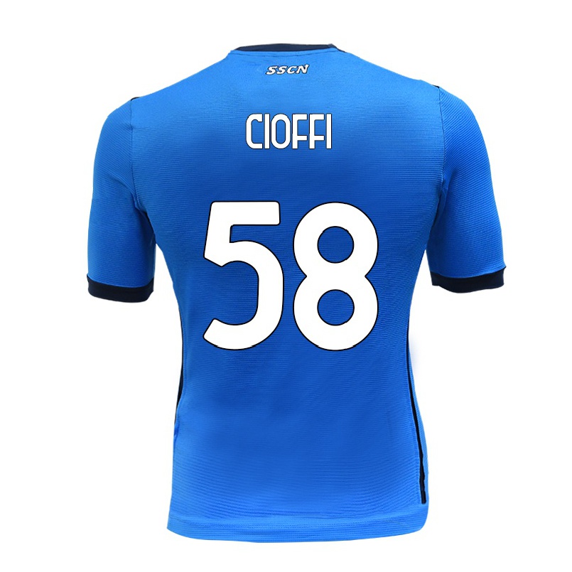 Enfant Football Maillot Antonio Cioffi #58 Bleu Tenues Domicile 2021/22 T-shirt