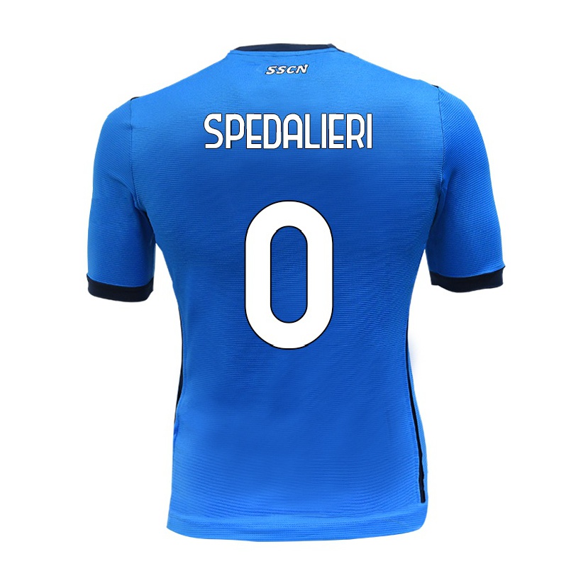 Enfant Football Maillot Jonathan Spedalieri #0 Bleu Tenues Domicile 2021/22 T-shirt