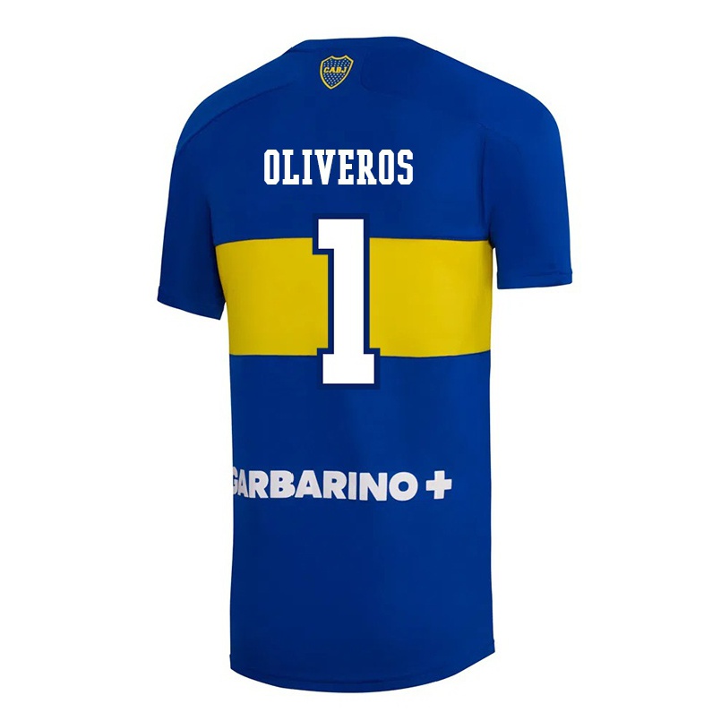 Enfant Football Maillot Laurina Oliveros #1 Bleu Roi Tenues Domicile 2021/22 T-shirt