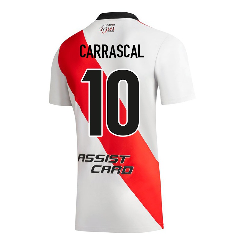 Enfant Football Maillot Jorge Carrascal #10 Blanc Tenues Domicile 2021/22 T-shirt