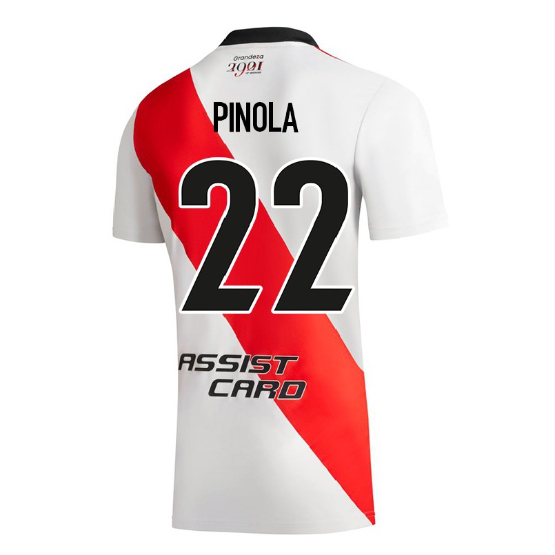 Enfant Football Maillot Javier Pinola #22 Blanc Tenues Domicile 2021/22 T-shirt