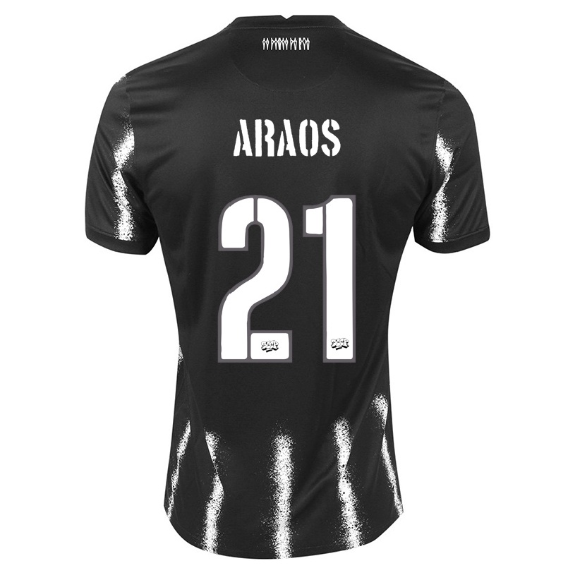 Enfant Football Maillot Angelo Araos #21 Le Noir Tenues Extérieur 2021/22 T-shirt