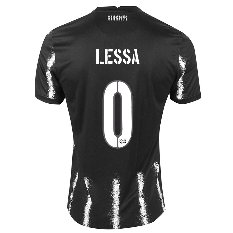 Enfant Football Maillot John Lessa #0 Le Noir Tenues Extérieur 2021/22 T-shirt