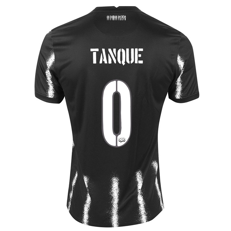 Enfant Football Maillot Eduardo Tanque #0 Le Noir Tenues Extérieur 2021/22 T-shirt