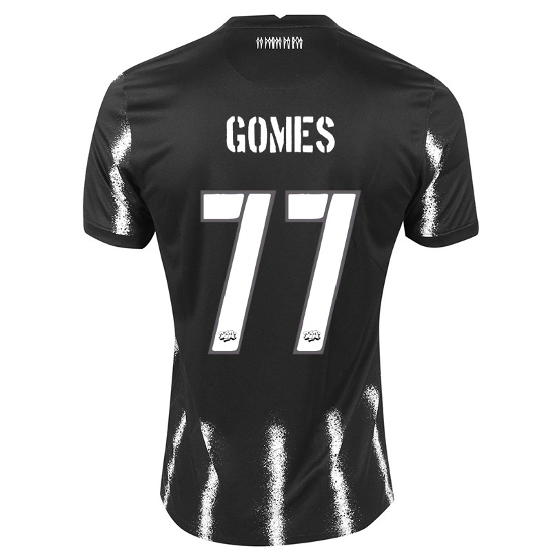 Enfant Football Maillot Bianca Gomes #77 Le Noir Tenues Extérieur 2021/22 T-shirt
