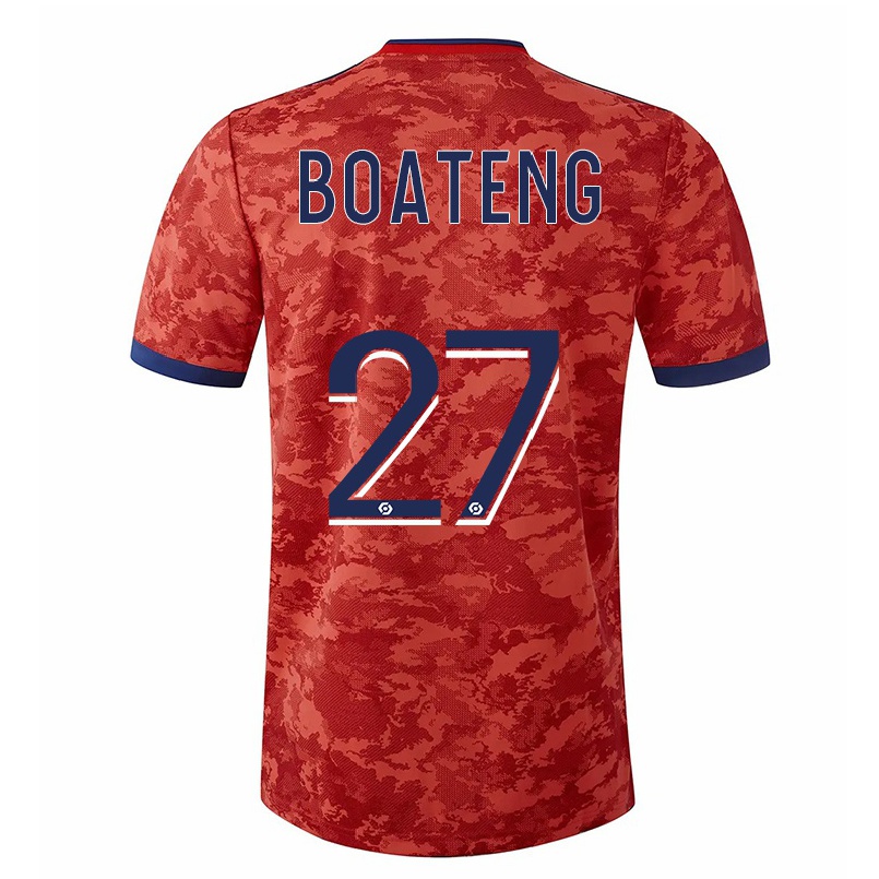 Enfant Football Maillot Jerome Boateng #27 Orange Tenues Extérieur 2021/22 T-shirt