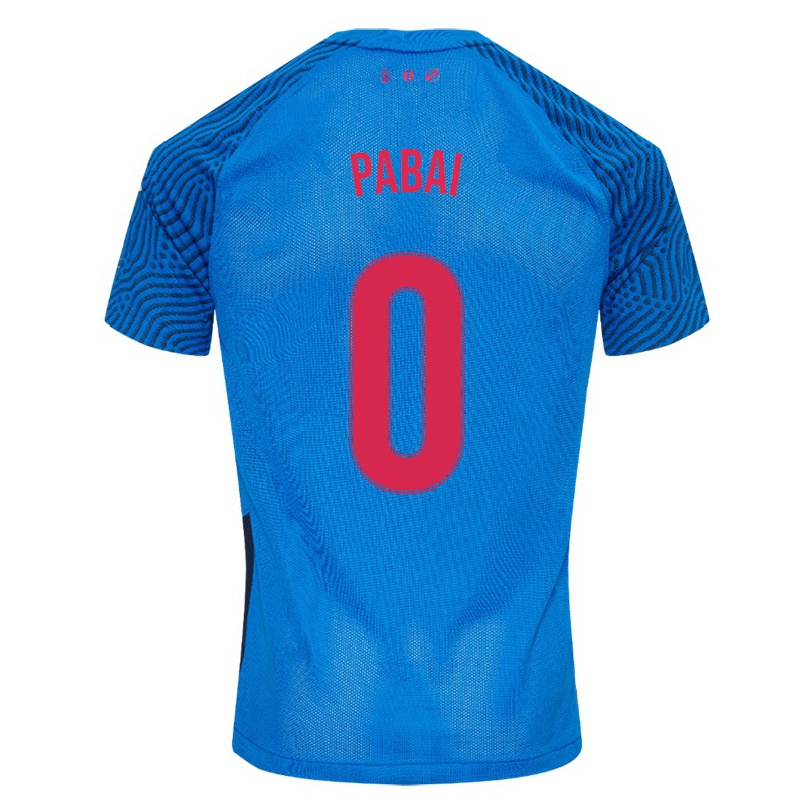 Enfant Football Maillot Mark Pabai #0 Bleu Ciel Tenues Extérieur 2021/22 T-shirt