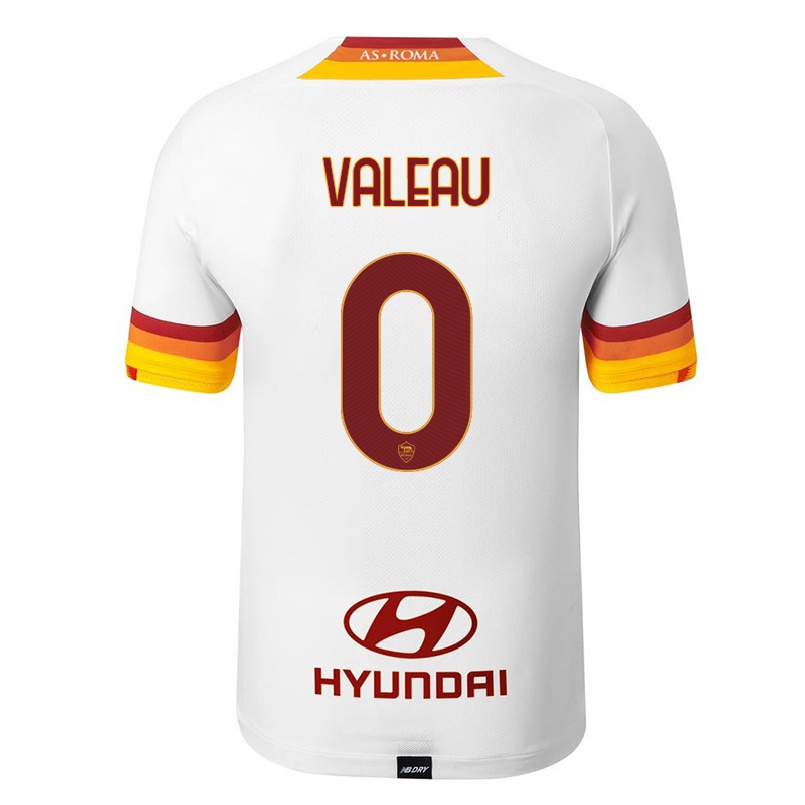 Enfant Football Maillot Lorenzo Valeau #0 Blanc Tenues Extérieur 2021/22 T-shirt