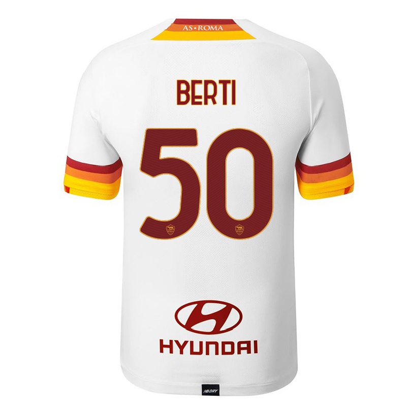 Enfant Football Maillot Filippo Berti #50 Blanc Tenues Extérieur 2021/22 T-shirt